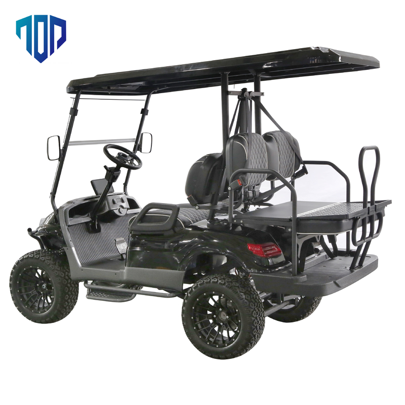 40km/H 4 Seat Lifted Golf Cart Ground Clearance 110mm 5KW