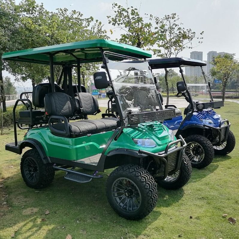 ODM Mini Electric Golf Carts 4 Wheel Disc Brake 10 Inch IP66 Hiển thị 4 chỗ ngồi