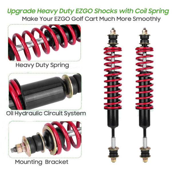 Golf Cart Heavy Duty Coil phía trước / phía sau Thấm va chạm cho EZGO TXT 94-up 70928G01