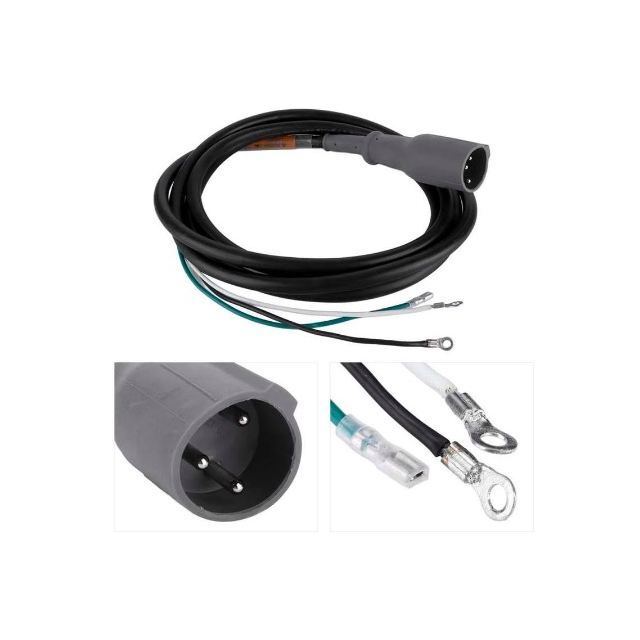 Ổ cắm sạc 48V cho xe câu lạc bộ DS & Precedence 1, phích cắm nam 3 chân với dây nguồn DC, thay thế OEM #101828901 103429001 101128901