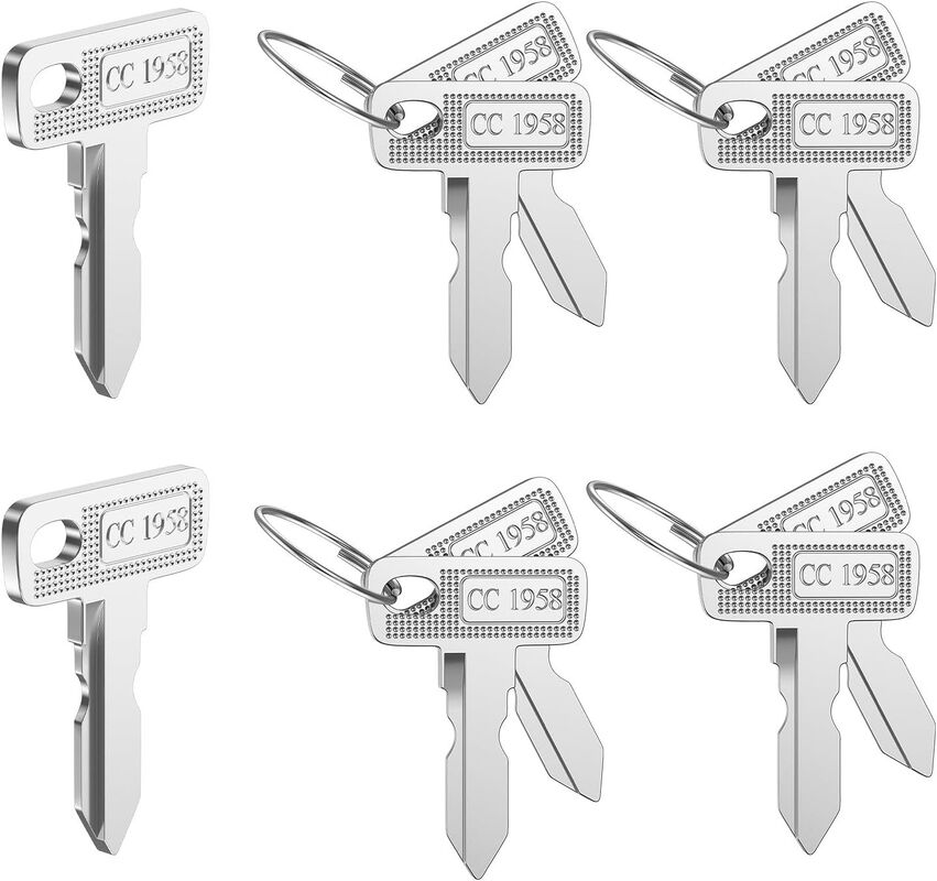 Club Car DS Chìa khóa đánh lửa tiền lệ 1012505 Nâng cấp cao cấp Cặp chìa khóa dự phòng Đồng thau bền bỉ Trống